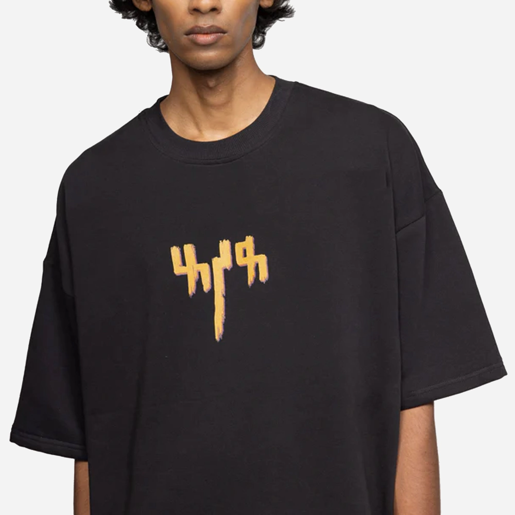 F A R A K | TAAZA KHABAR T-SHIRT { BLACK/BLACK