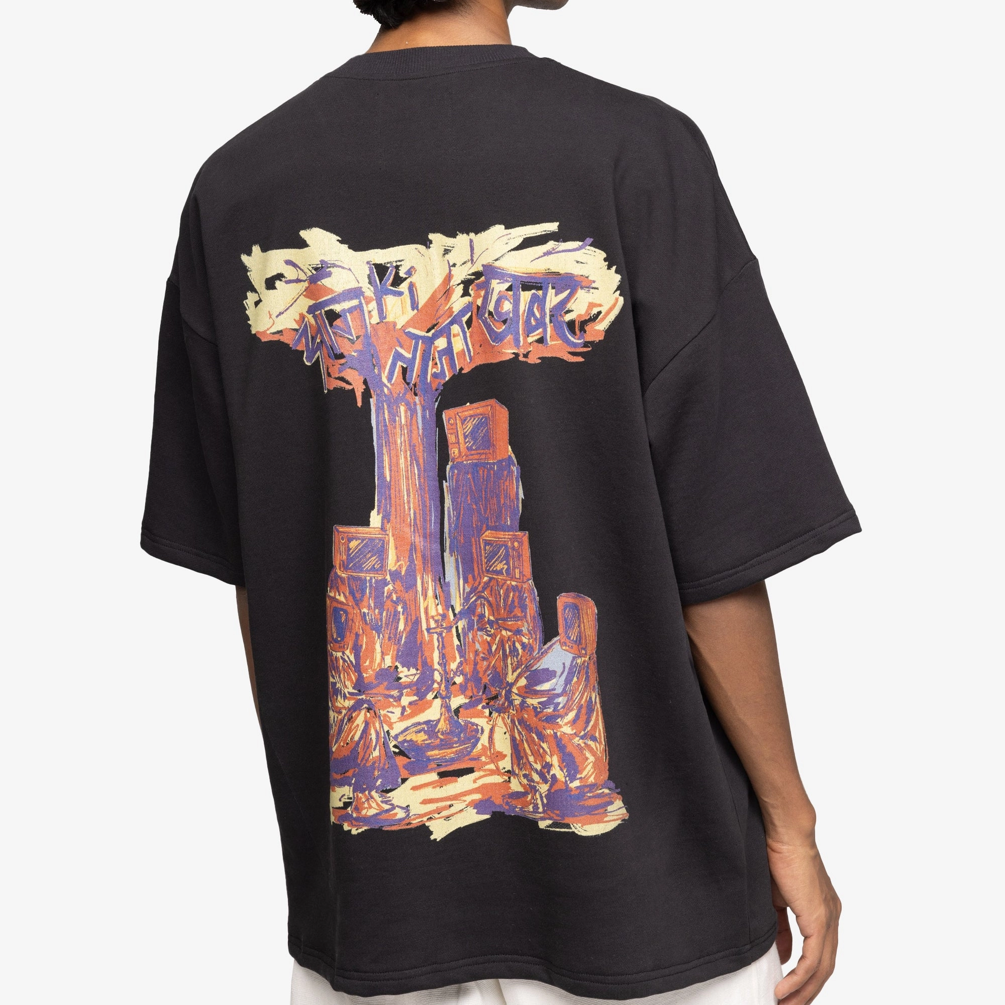 F A R A K | TAAZA KHABAR T-SHIRT { BLACK/BLACK