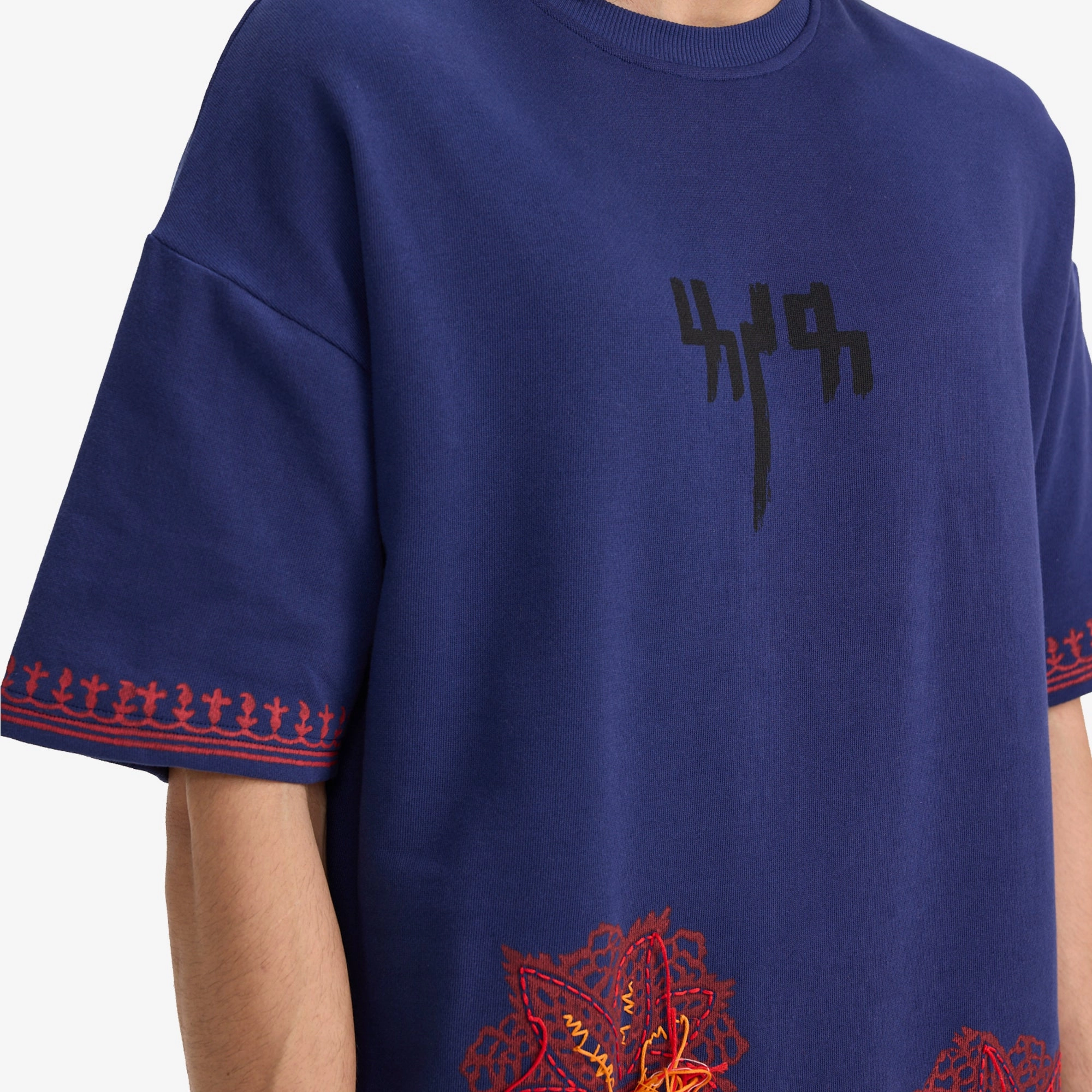 F A R A K | TOXIC LOVE HANDMADE T-SHIRT { BLUE/BLUE