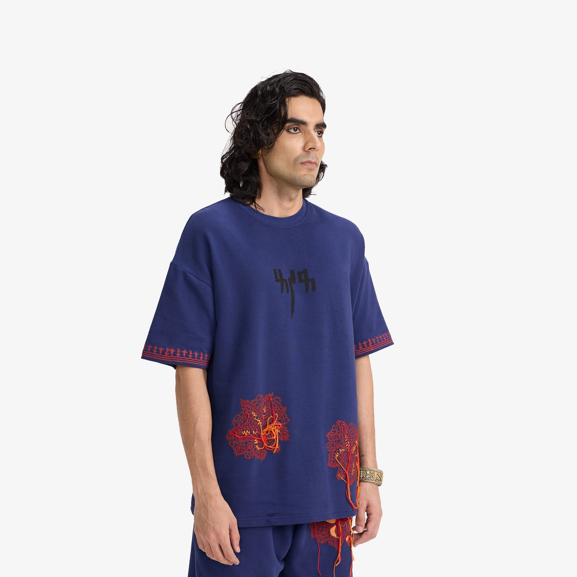 F A R A K | TOXIC LOVE HANDMADE T-SHIRT { BLUE/BLUE