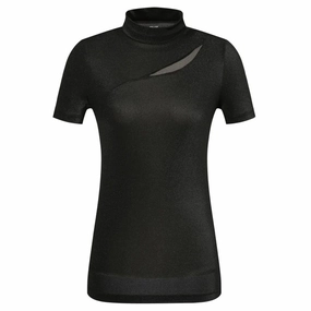 JDX America Emerson Golf Mock Black - SS23 Women