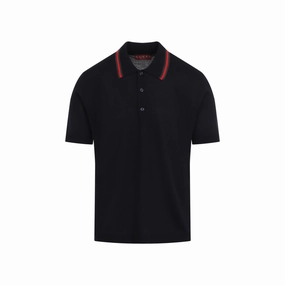 Knit Blue Wool Polo