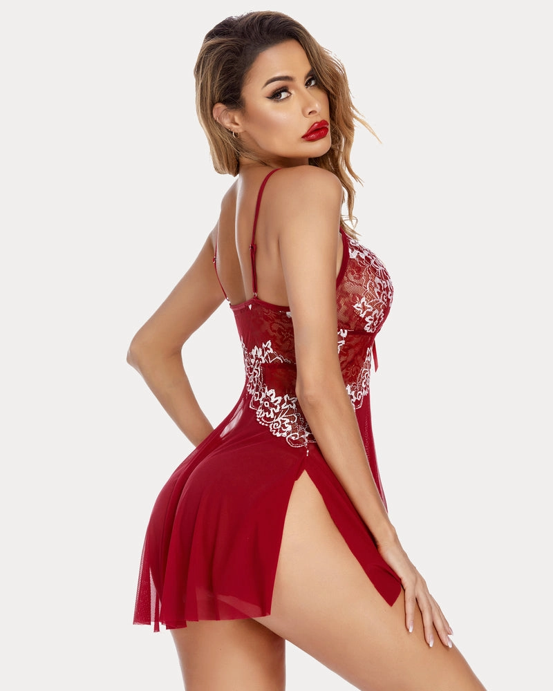 Leopard Lace Exotic Bridal Babydoll