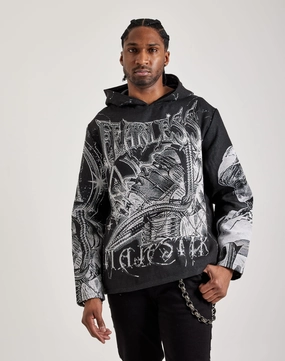 Majestik Fearless Face Tapestry Hoodie