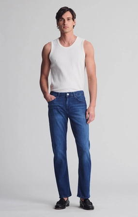 MATT RELAXED STRAIGHT LEG IN DEEP BRUSHED FEATHER BLUE
