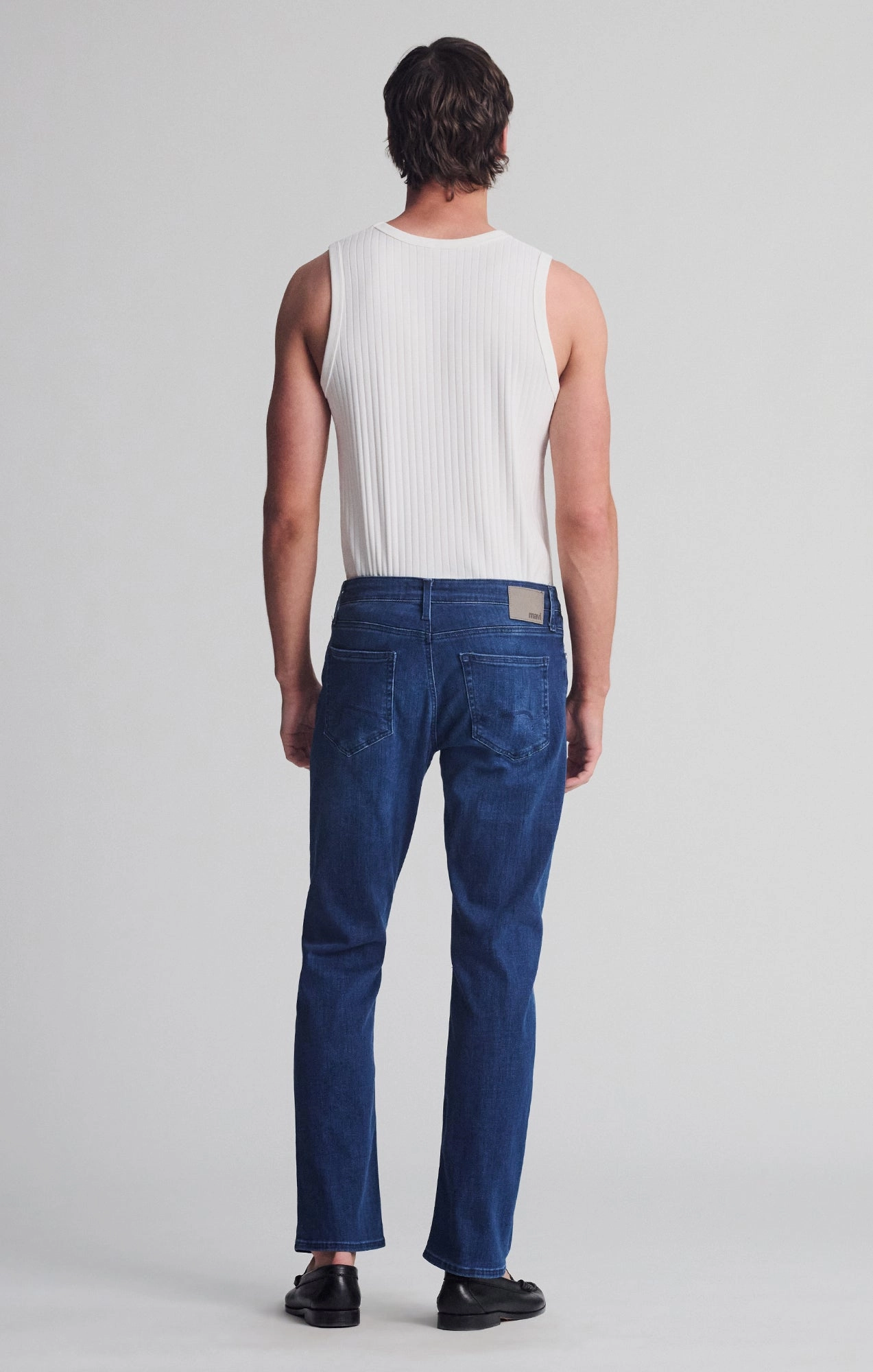 MATT RELAXED STRAIGHT LEG IN DEEP BRUSHED FEATHER BLUE