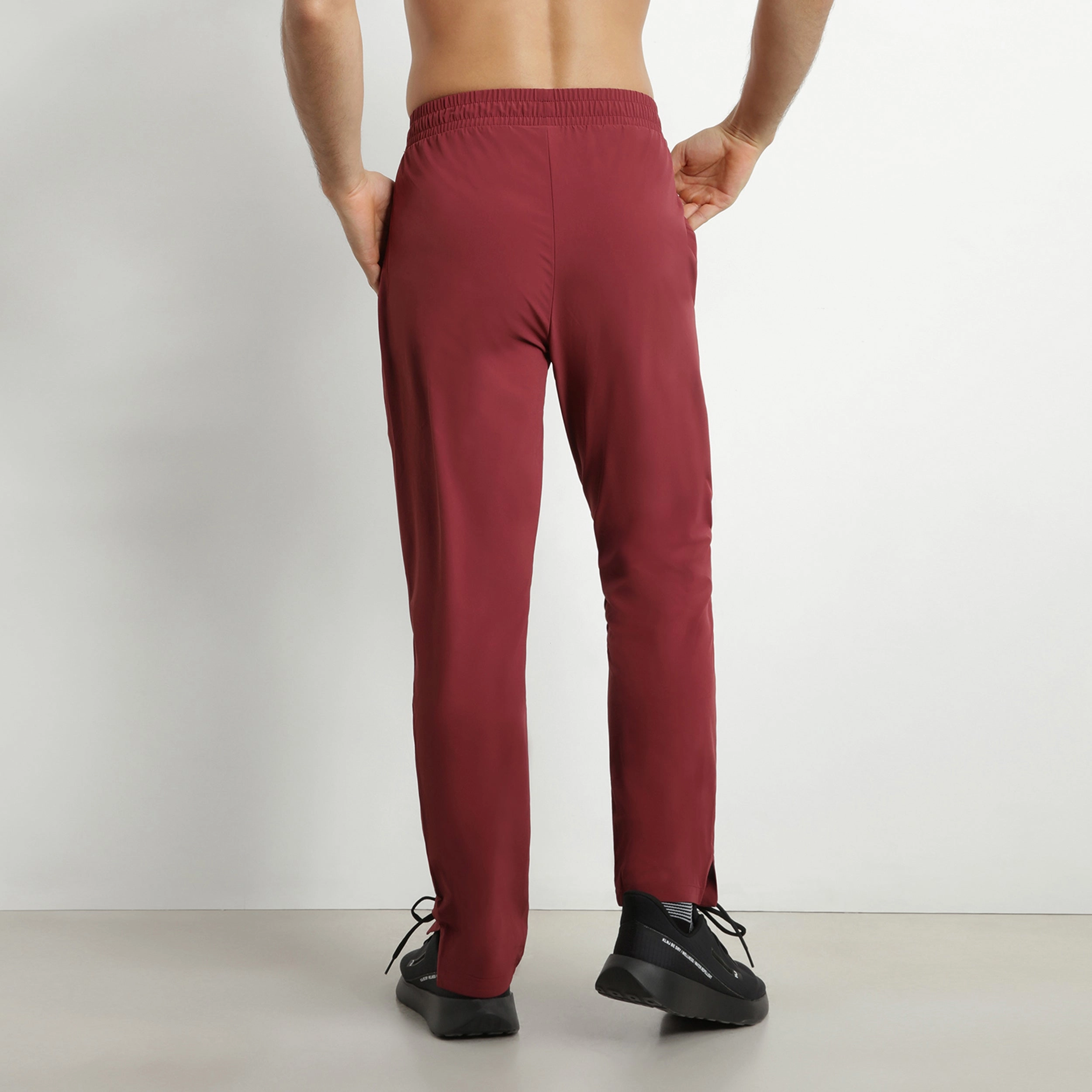 Men's stretch jersey chino pants Bordeaux Dim Move
