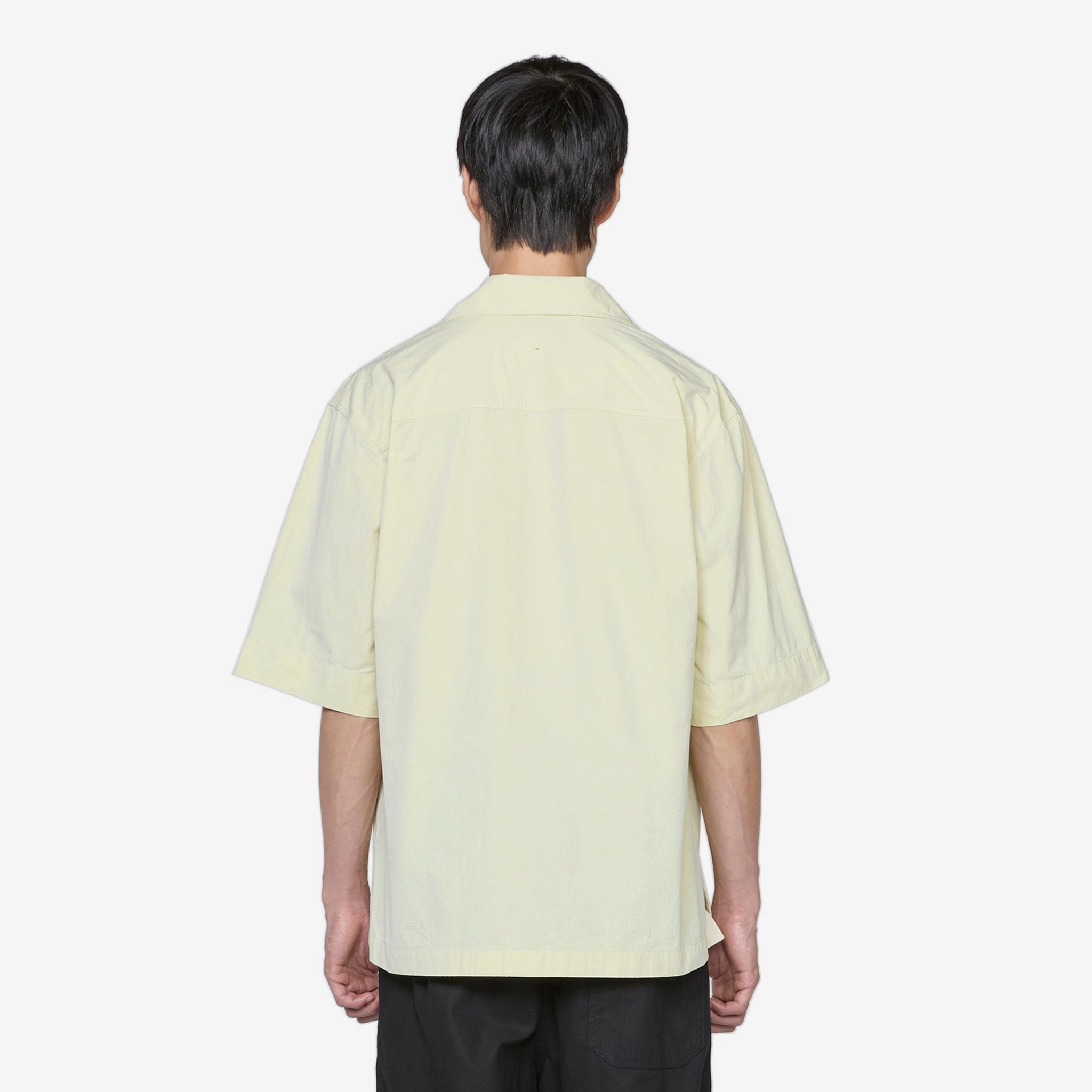 MHL. Short Sleeve Flap Pocket Shirt Pale Yellow