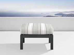 Montego Outdoor Collection Ottoman Replacement Cushion in Lido Moss