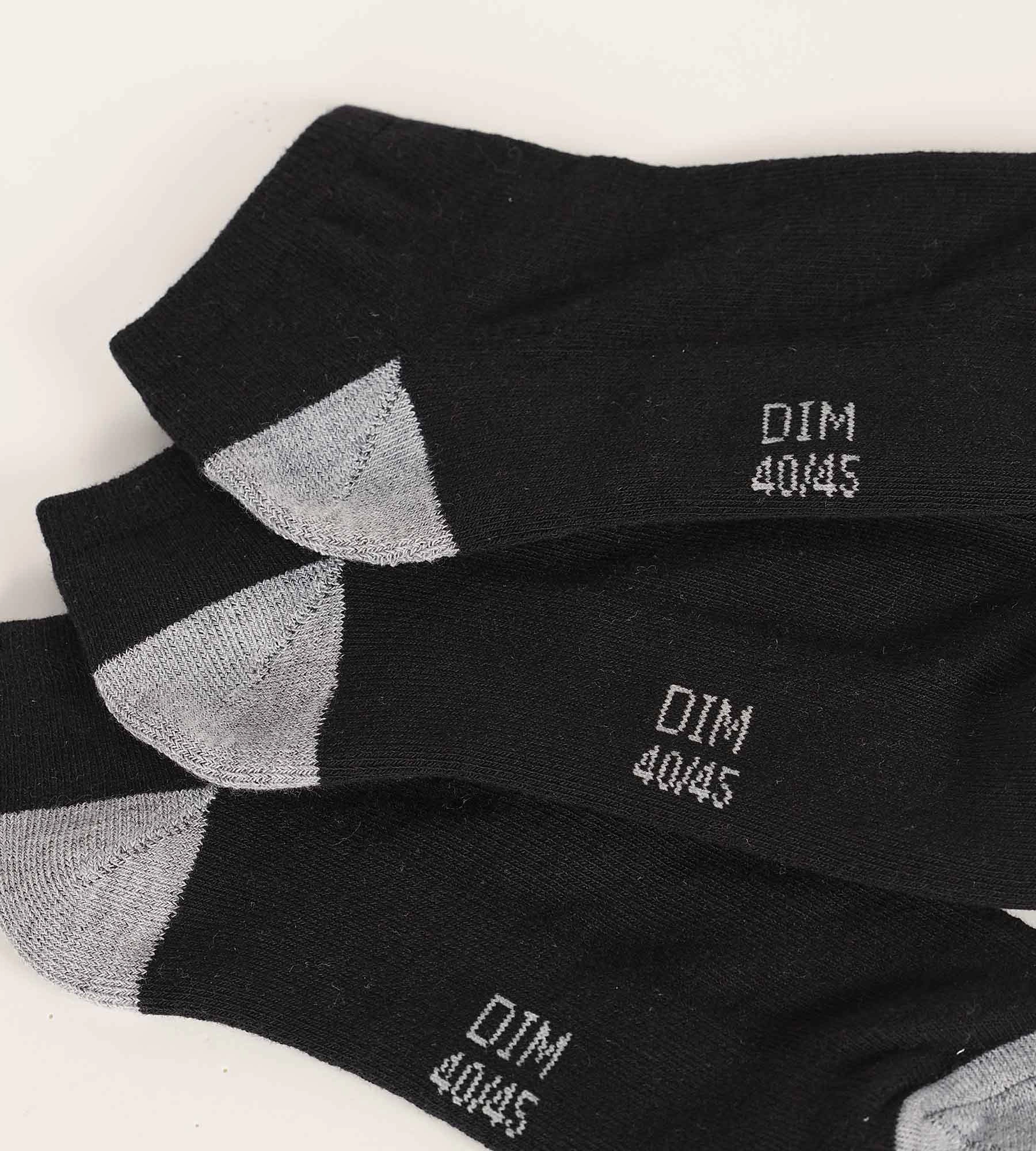Pack of 5 Pairs of Men's Black Cotton Socks EcoDim Sport