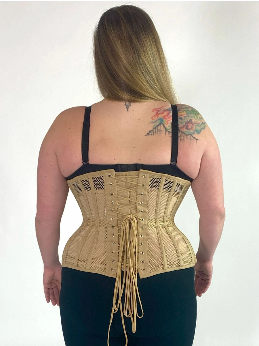 Plus Size Mesh Hourglass Curve Longline Underbust Corset : CS-426
