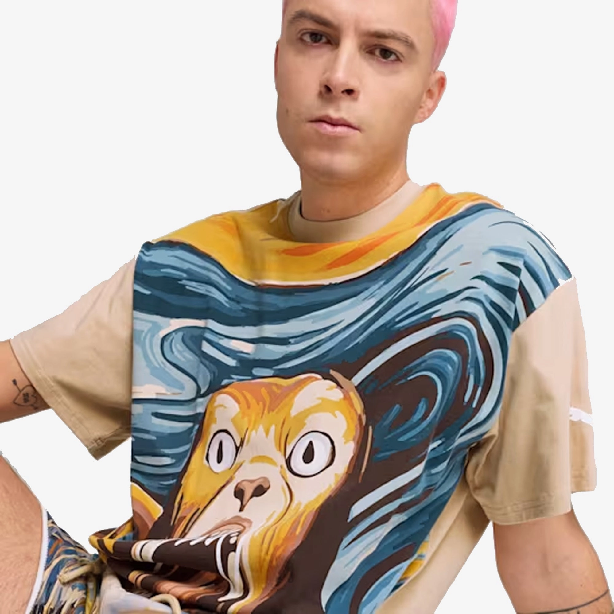 PUMA | X DYLAN EXHIBIT TEE { LIGHT SAND