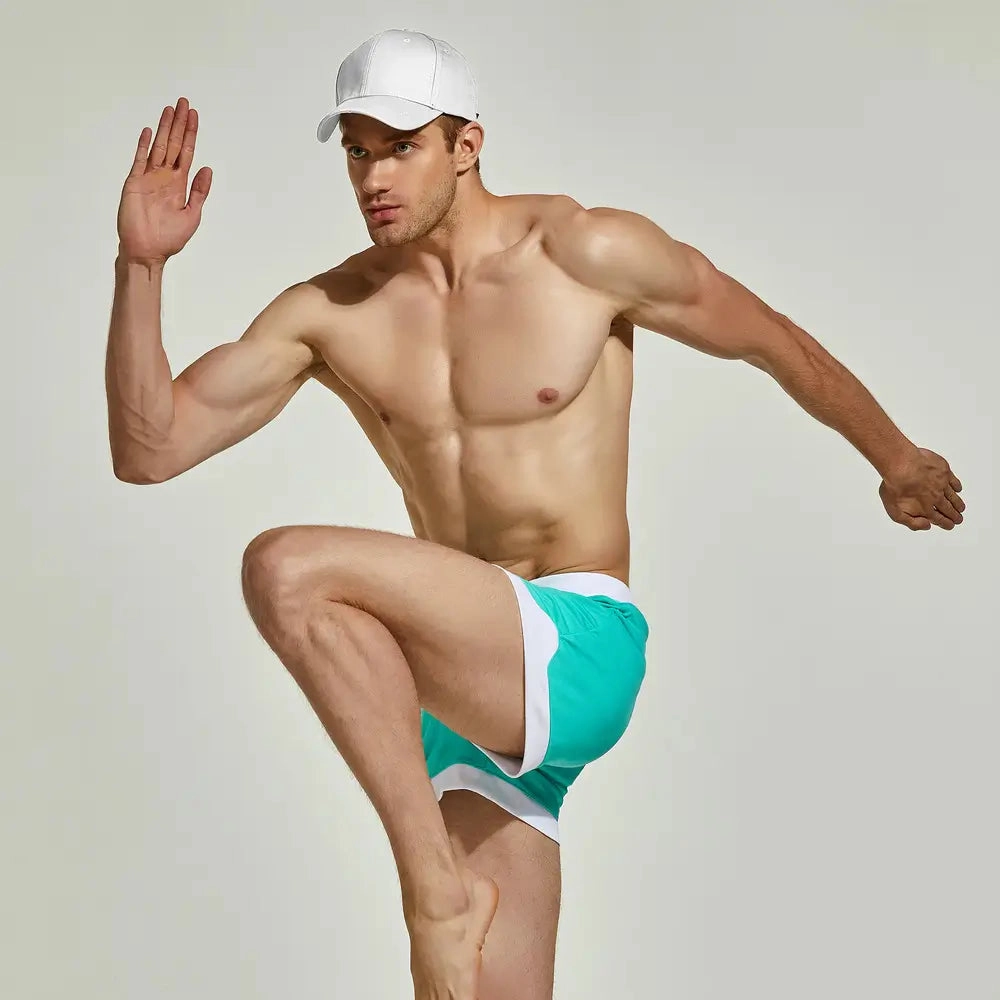 Seobean Men's Curvy-Cut Boxer Shorts Lightweight Casual Underwear 220603