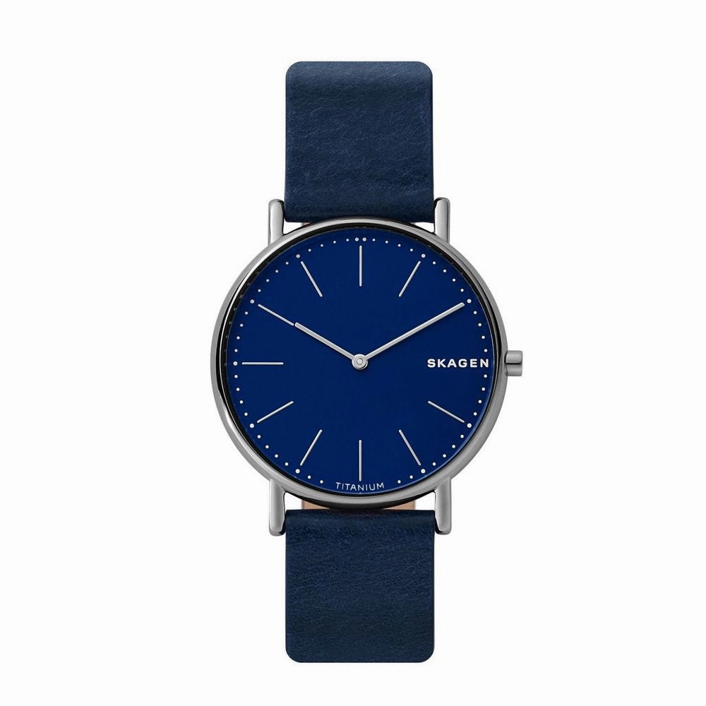 SKAGEN SKW6481 Signature Slim Quartz Titanium Blue Dial Men's Watch