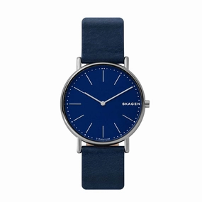 SKAGEN SKW6481 Signature Slim Quartz Titanium Blue Dial Men's Watch