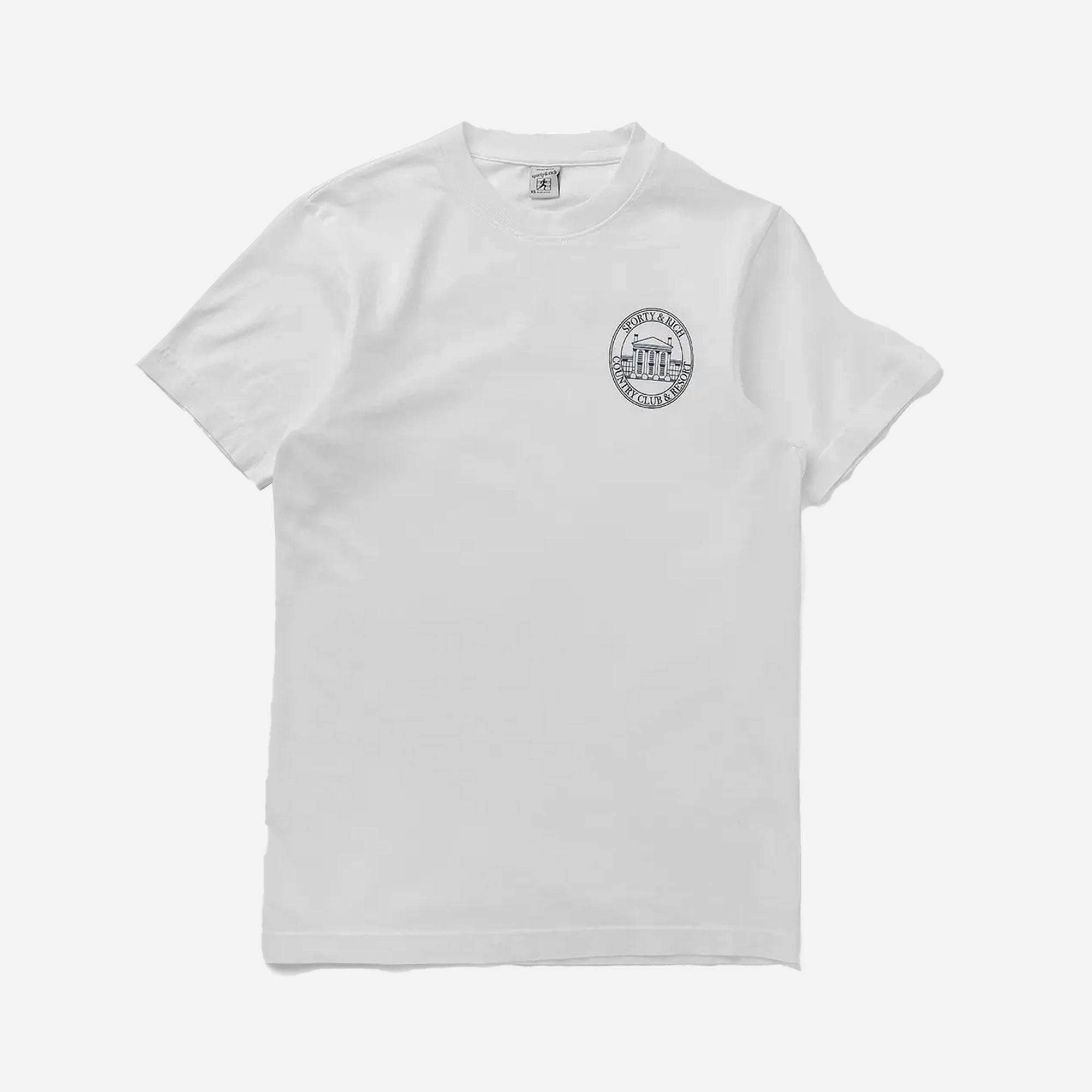 SPORTY & RICH | VENDOME RESORT T-SHIRT { WHITE