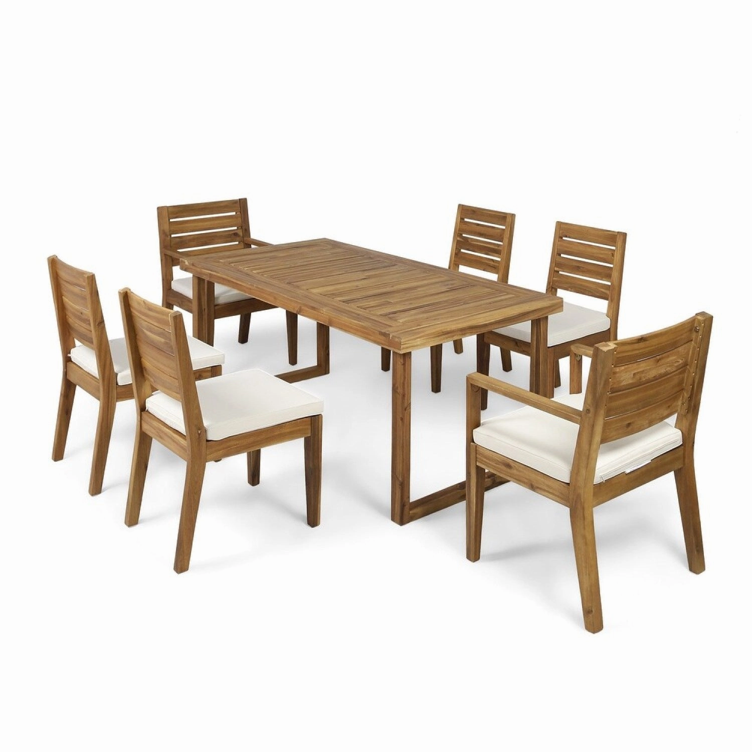 Streamdale Acacia Wood 7-Piece Dining Set