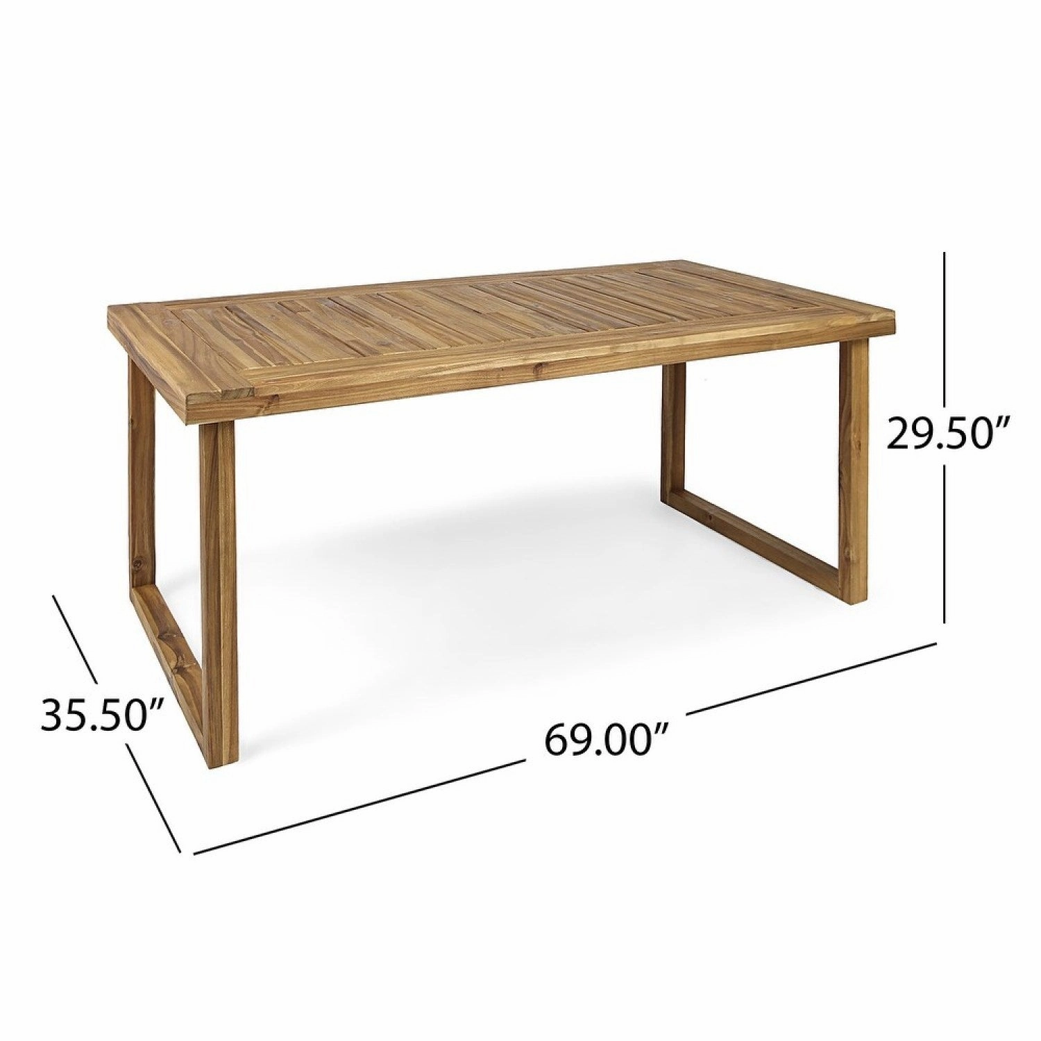 Streamdale Acacia Wood 7-Piece Dining Set