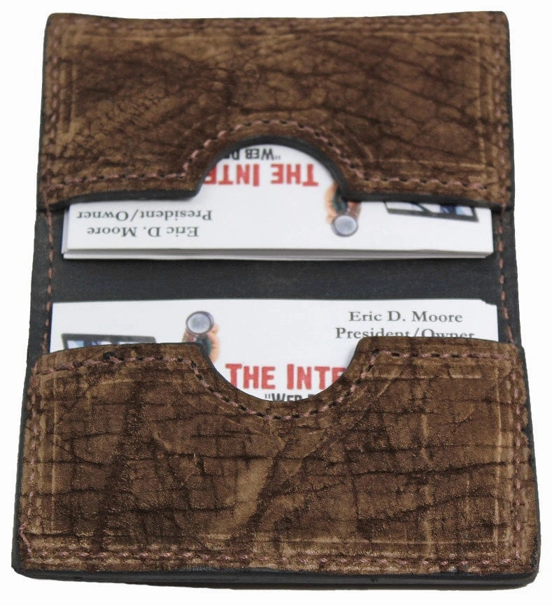 Tan Hippopotamus Credit Card & Business Card Wallet