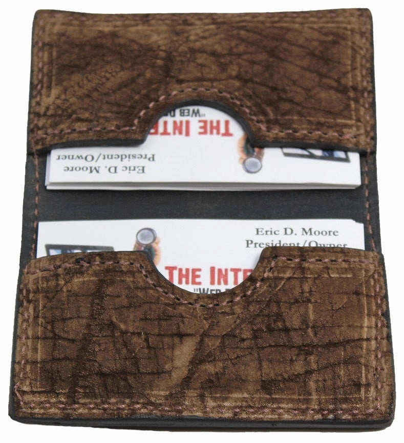 Tan Hippopotamus Credit Card & Business Card Wallet