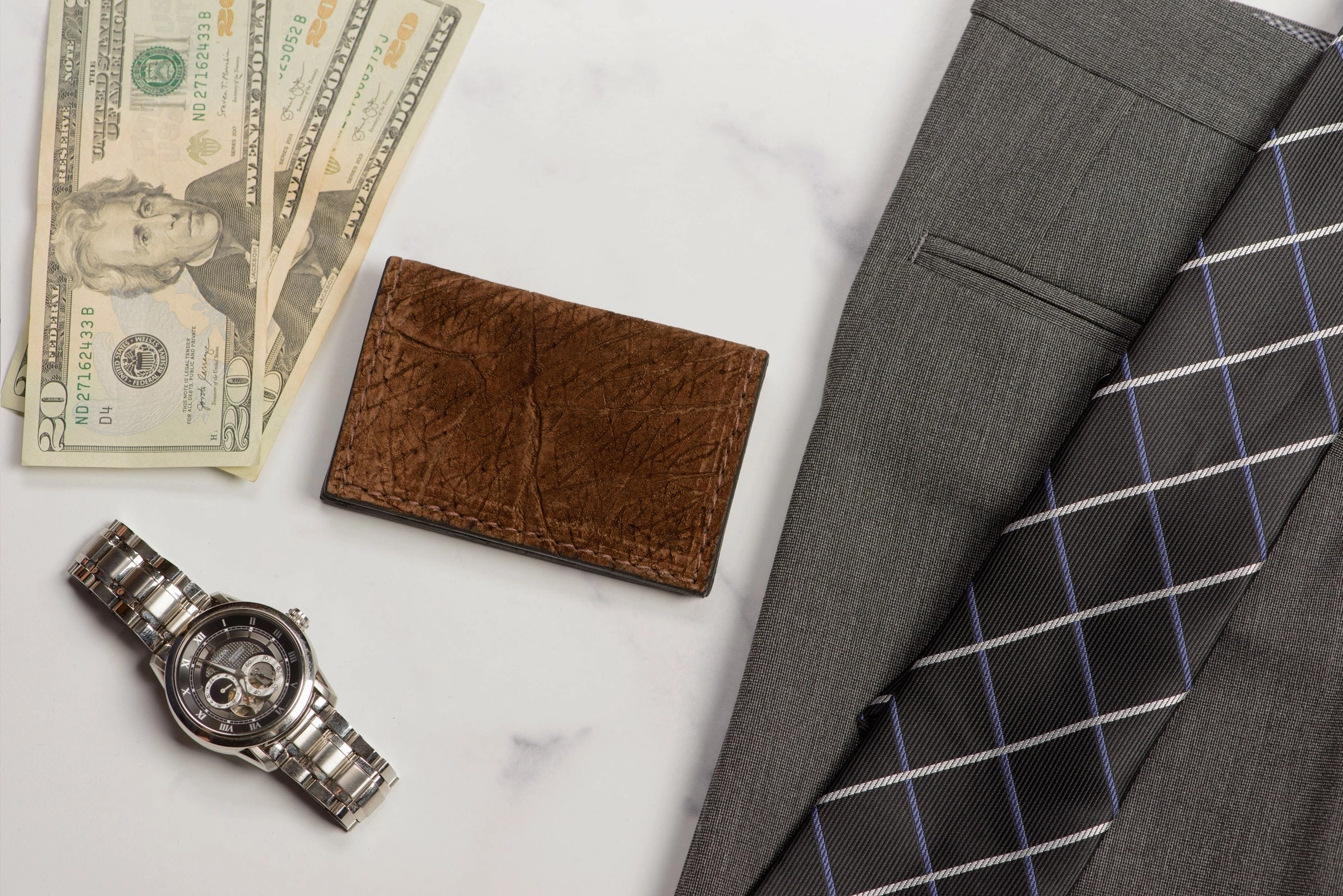 Tan Hippopotamus Credit Card & Business Card Wallet