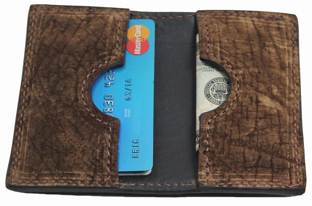 Tan Hippopotamus Credit Card & Business Card Wallet