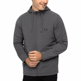 TravisMathew Every Amenity Golf Jacket Gray Pinstripe - SS23 Men