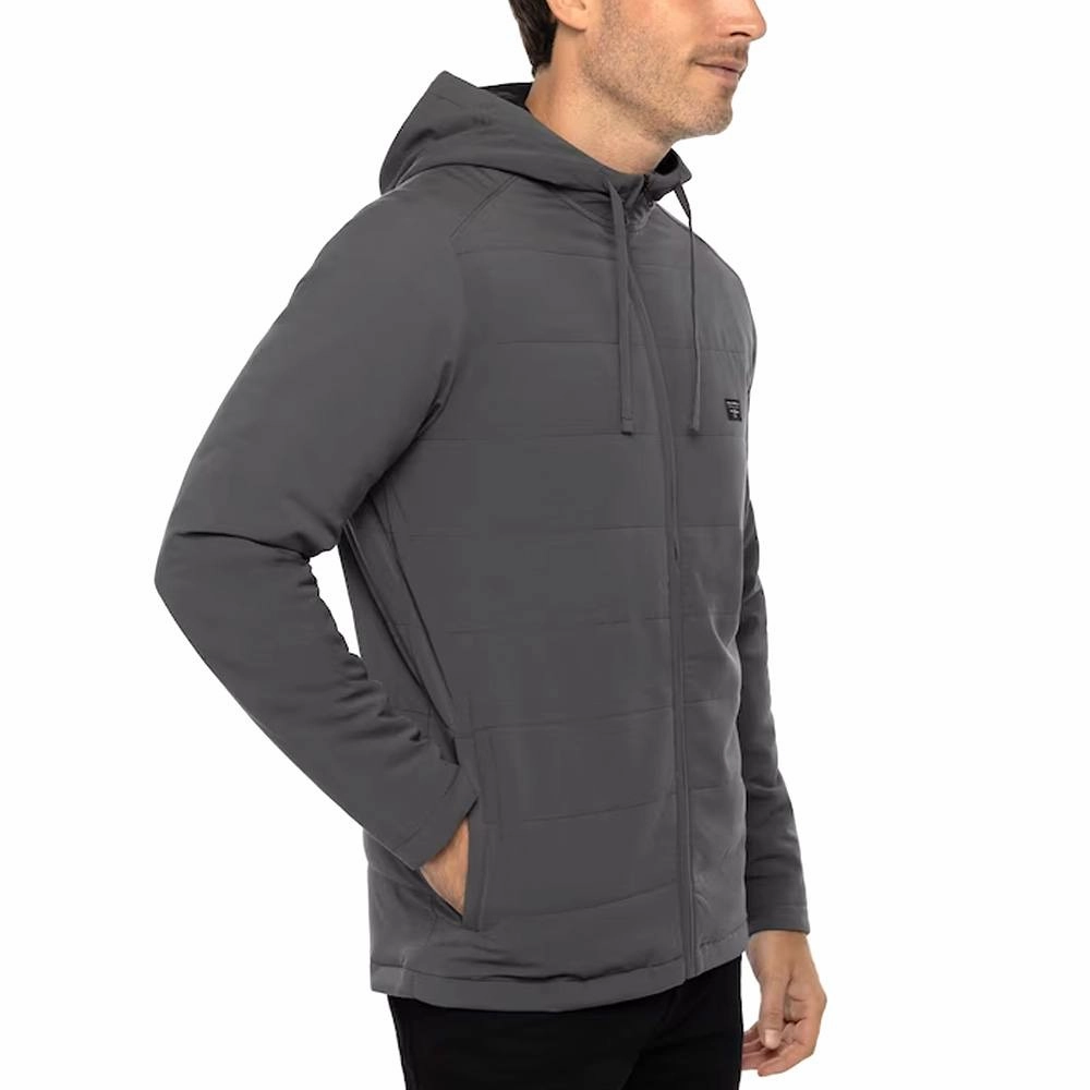 TravisMathew Every Amenity Golf Jacket Gray Pinstripe - SS23 Men