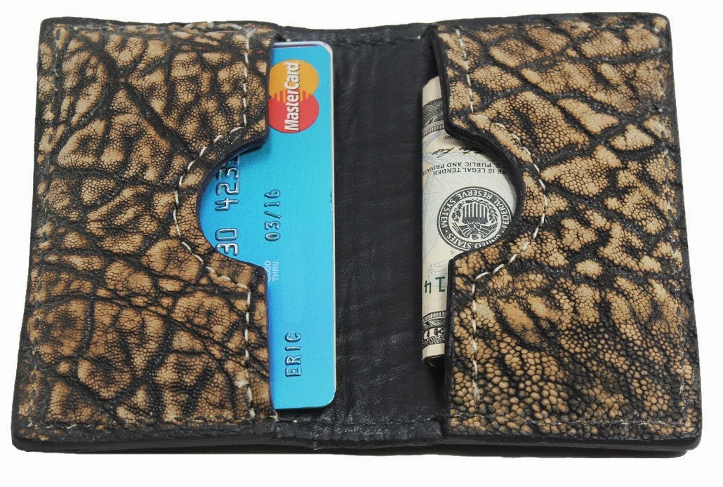 Tree Bark Elephant Credit Card & Business Card Wallet