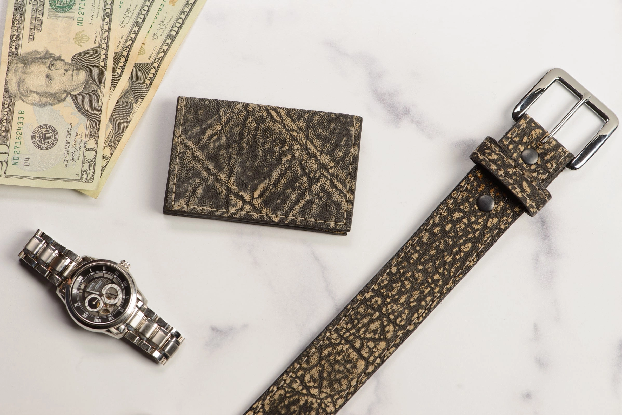 Tree Bark Elephant Credit Card & Business Card Wallet