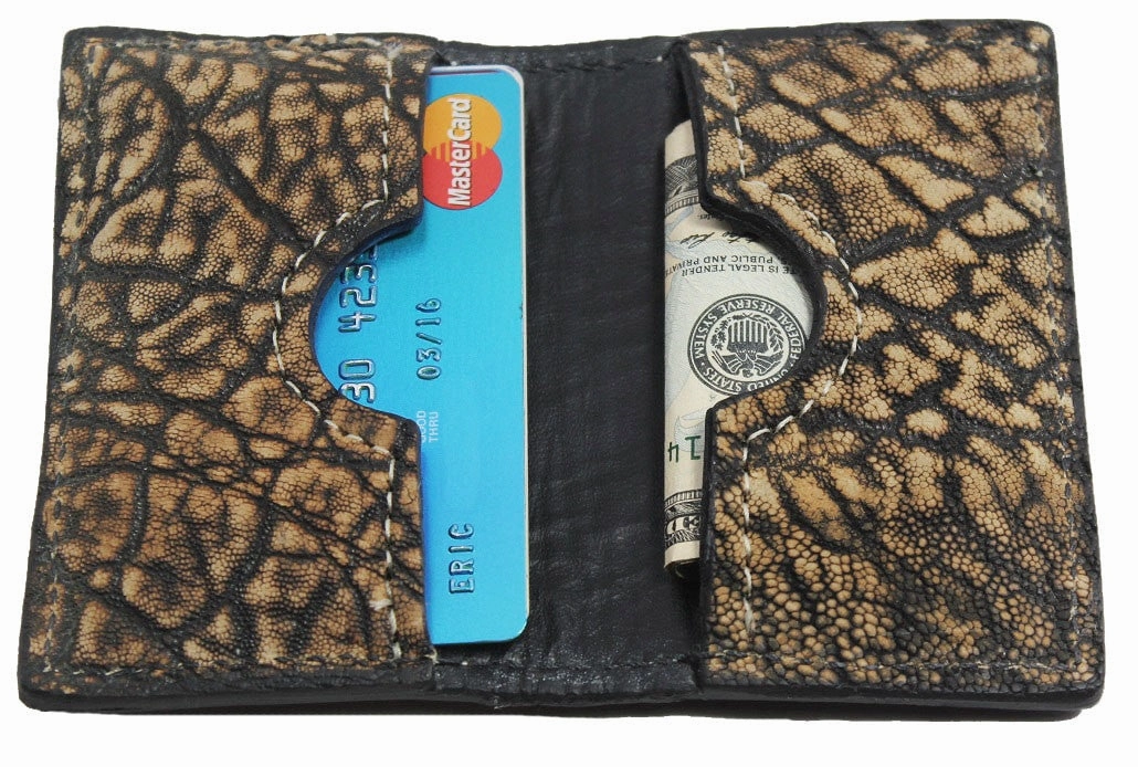 Tree Bark Elephant Credit Card & Business Card Wallet