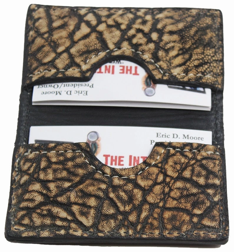 Tree Bark Elephant Credit Card & Business Card Wallet