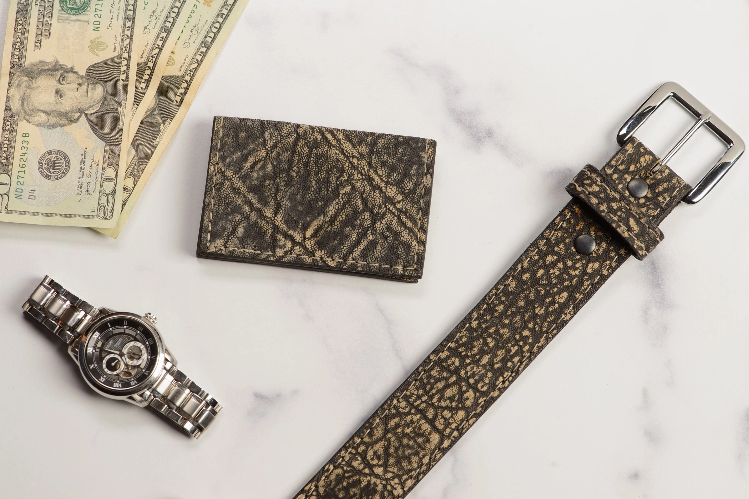 Tree Bark Elephant Credit Card & Business Card Wallet