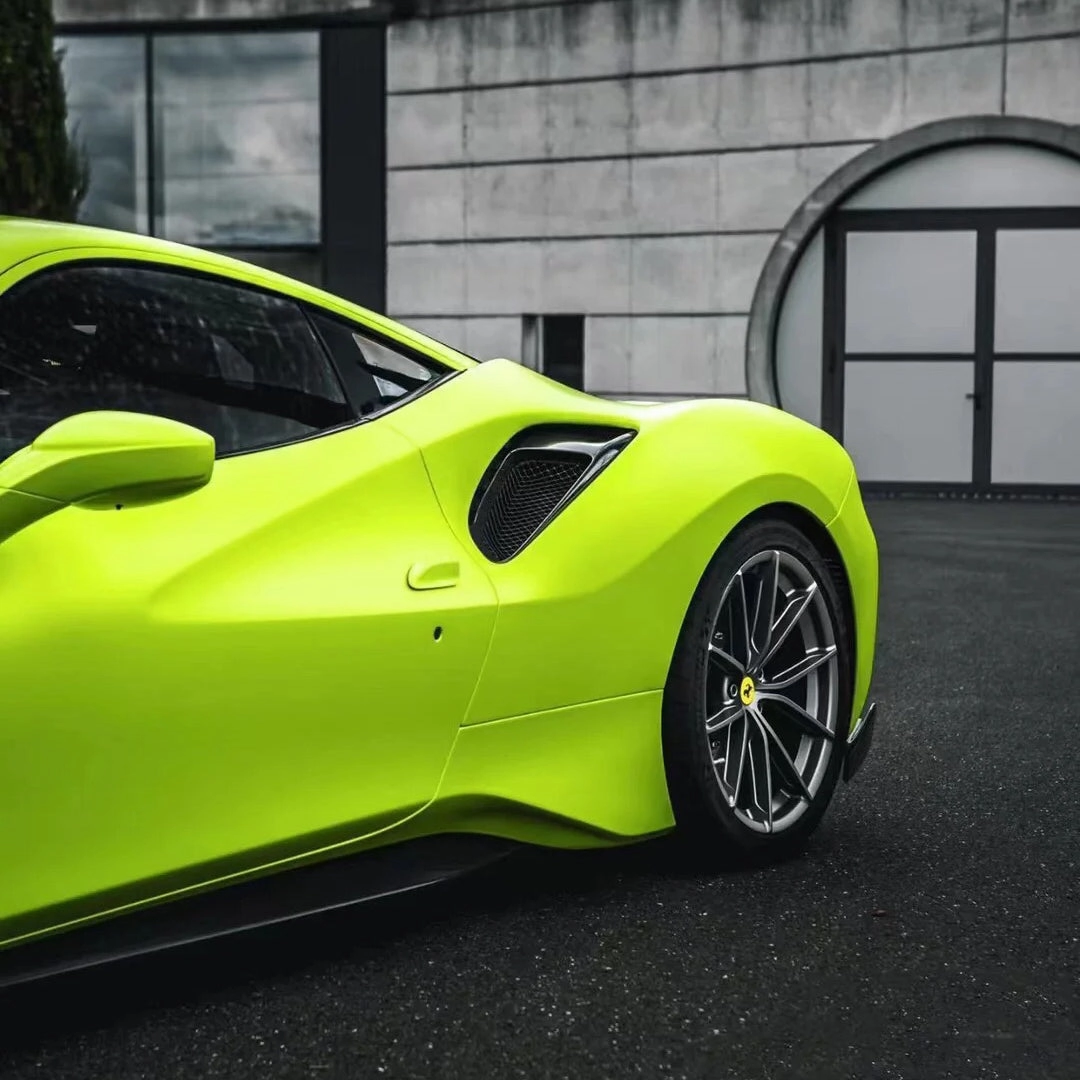 Ultra-Matte Chartreuse Yellow Vinyl Wrap