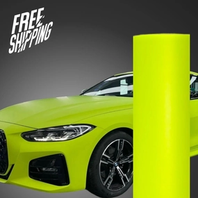Ultra-Matte Chartreuse Yellow Vinyl Wrap