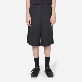 Wide-Leg Shorts Black