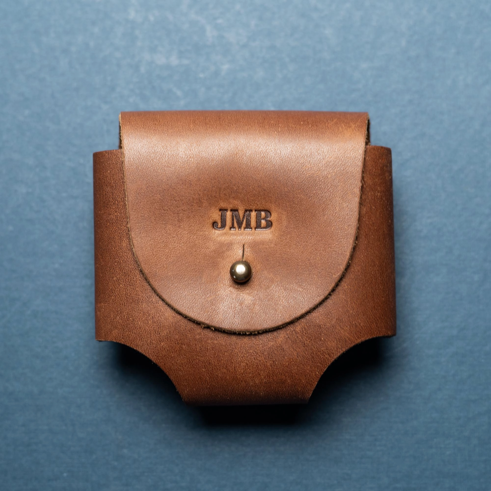 Your Logo   Our Leather - Personalized Fine Leather Golf Ball Holster - Custom Logo and Corporate Gifting