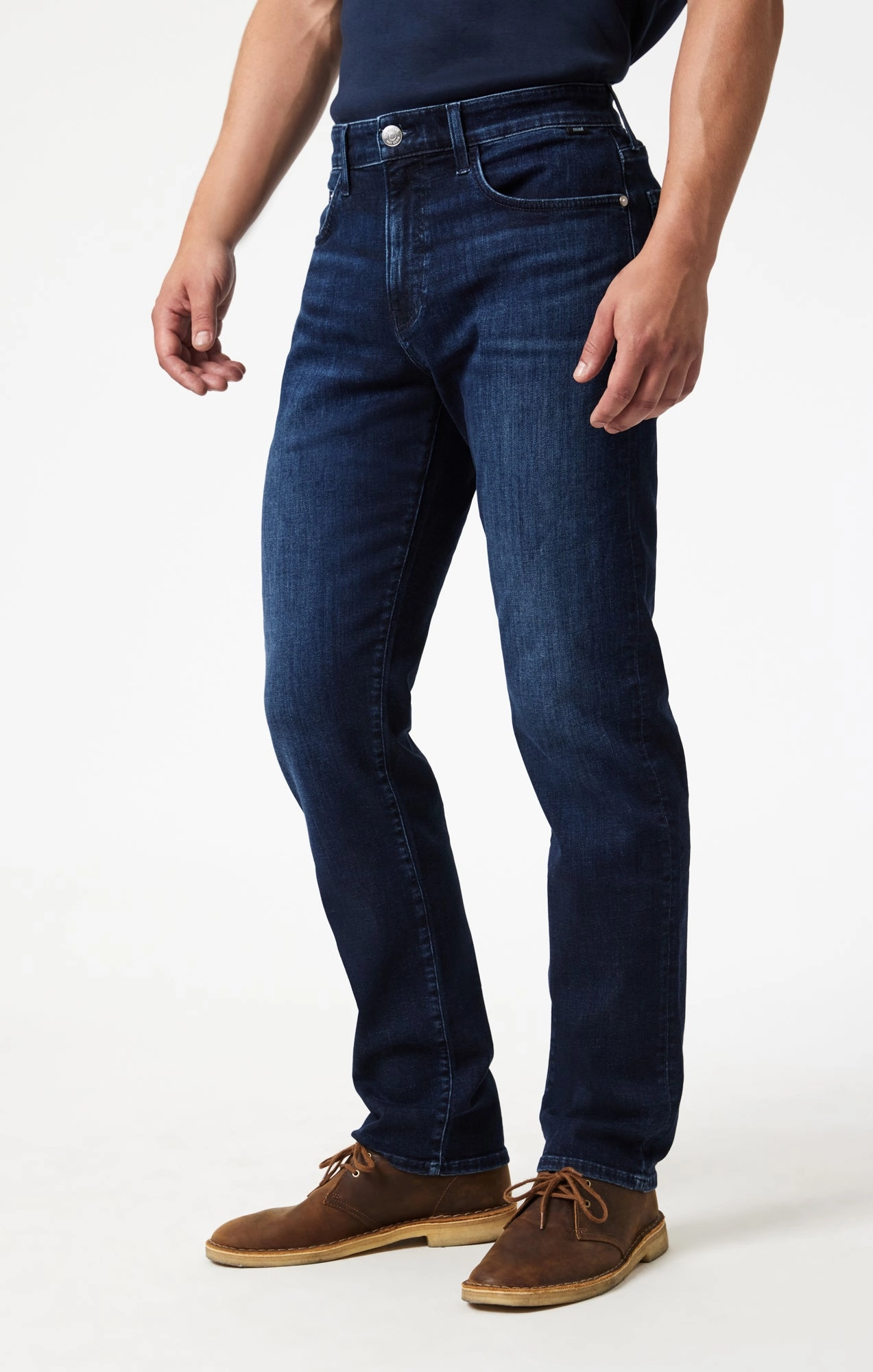 ZACH STRAIGHT LEG IN DEEP BRUSHED FEATHER BLUE